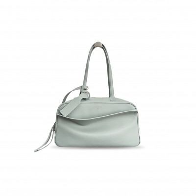 BALENCIAGA WOMEN'S CARRIE BOWLING BAG MEDIUM 8264252ABNP1108 (35.8*18.7*16.5cm)